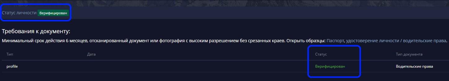 Верификация Покет Опшен подтверждена
